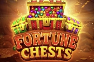 Endorphina Fortune Chests slot demo featuring treasure chests filled with colorful gems and gold coins