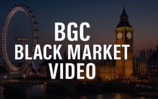 London Eye and Big Ben at dusk for our BGC black market video news report