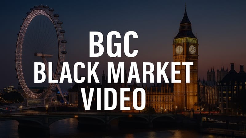 London skyline with the London Eye and Big Ben illustrating the BGC black market video report