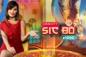 Gravity Sic Bo live casino game by ICONIC21 with live dealer and gaming table