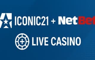 ICONIC21 and NetBet partnership announcement for live casino gaming integration
