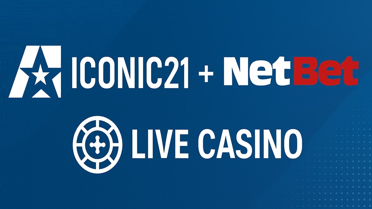 ICONIC21 and NetBet partnership announcement for live casino gaming integration