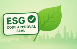 Illustration representing the MGA awarding ESG Code Approval Seals to 17 licensed online gaming operators in 2025.
