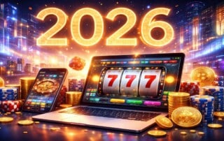 2026 online casino and cryptocurrency gambling trends with digital devices and gaming elements
