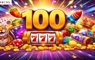 BGaming celebrates 100-game portfolio milestone with colorful casino-themed graphic