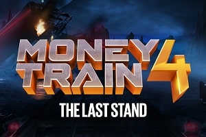 Money Train 4 online slot by Relax Gaming showing sci‑fi train heist theme on 6&times;6 scatter pays grid