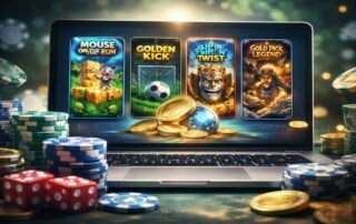 Stakelogic instant win mini games shown on a casino-style game interface