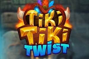 Tiki Tiki Twist instant win game by Stakelogic Tiki Tiki Twist mini game splash screen by Stakelogic featuring a tiki totem wheel and tropical theme