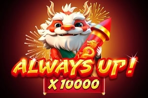 Always Up x10000 slot game by BGaming with Chinese New Year theme and rocket multiplier feature