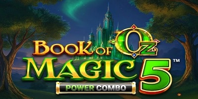 Book of Oz Magic 5 Power Combo slot main logo and theme artwork from Triple Edge Studios