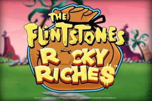 The Flintstones Rocky Riches slot game logo by Blueprint Gaming