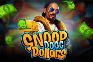  Snoop Dogg Dollars online slot logo by BGaming with a Snoop Dogg character holding cash.