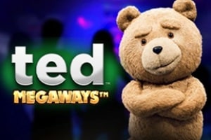 Ted Megaways slot game logo by Blueprint Gaming.