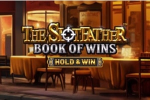 The Slotfather Book of Wins slot game by Betsoft featuring Hold and Win mechanic in vintage bar setting