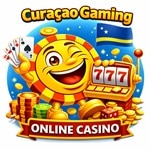 CasinoPlusBonus mascot with slots and playing cards highlighting Curacao online casinos.