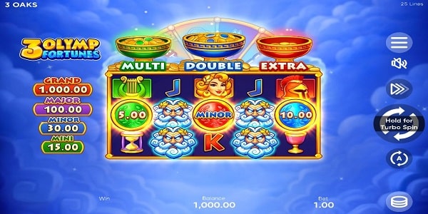 3 Olymps Fortune (3 Oaks Gaming) 3 Olymps Fortune Slot Game | 3 Oaks Gaming - Weekly Review