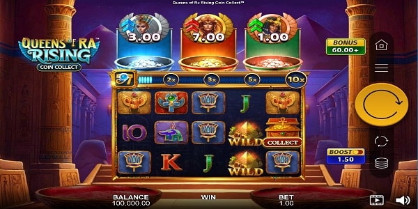 Queens of Ra Rising Coin COllect Slot Game | All41 Studios - Weekly Review