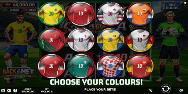 Back of the Net: Connect & Collect Slot Game | Atomic Slot Lab – Weekly Review Back of the Net Connect and Collect slot reels showing football jerseys grid with Grand, Major, and Minor jackpot panel on the side